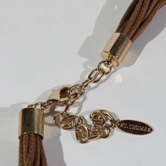 St. Thomas Gold Tone Necklace - Picture 6 of 7